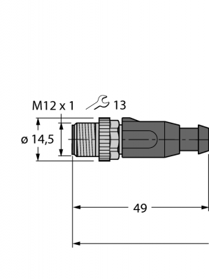 Кабель Industrial EthernetОболочка кабеля PUR - RSSD-RJ45S-4414-7M