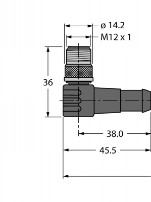 Кабель Industrial Ethernetоболочка кабеля PUR 4-полярный - WSSD-441-6M/S2174