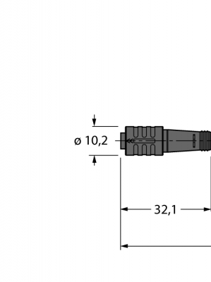 Кабель привода/датчика, ПВХСоединительный кабель - PKG4Z-10/TEL