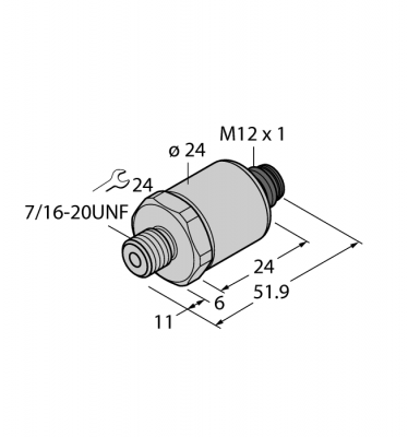 DrucktransmitterС выходом по напряжению (3-х проводн.) - PT500PSIG-1005-U1-H1143