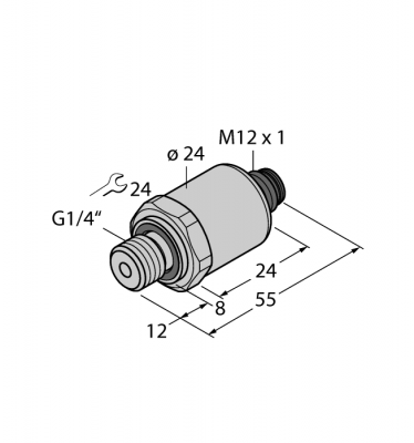 DrucktransmitterС выходом по напряжению (3-х проводн.) - PT6R-1004-U1-H1141