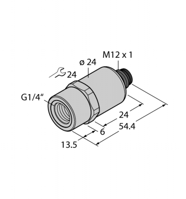 DrucktransmitterС выходом по напряжению (3-х проводн.) - PT6R-1001-U1-H1141/X