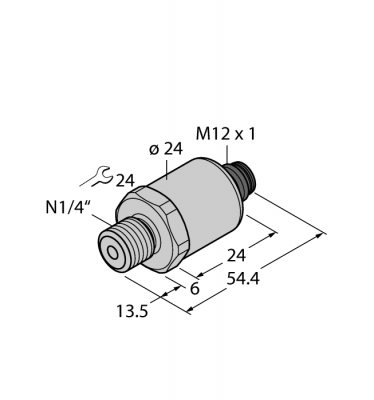 DrucktransmitterС выходом по напряжению (3-х проводн.) - PT500PSIG-1003-U1-H1143