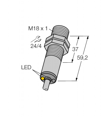 Фотоэлектрический датчикоппозитный датчик (излучатель/приемник) - M18SP6R