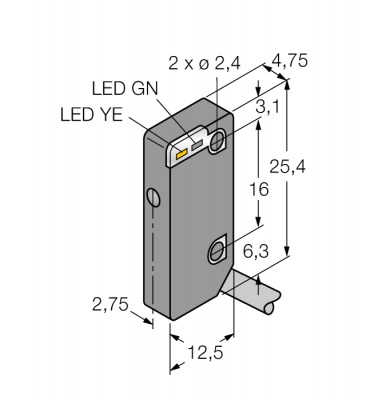 Фотоэлектрический датчикоппозитный датчик (излучатель/приемник)миниатюрный датчик - VS4AP5R