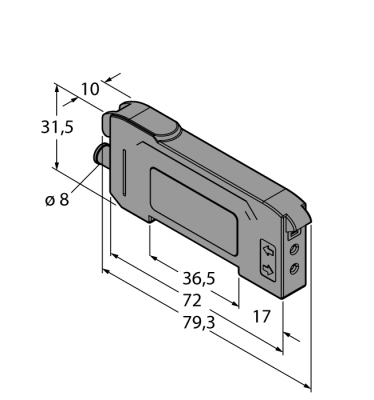Фотоэлектрический датчикОсновное устройство для пластикового оптоволокна - DF-G2-PS-Q7