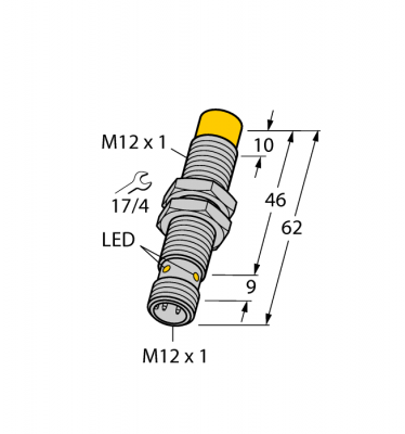 Индуктивный датчик - NI8U-M12E-VN4X-H1141