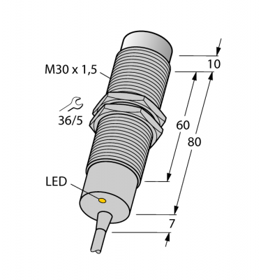 Индуктивный датчикс расширенным диапазоном температуры - NI15-M30-AZ3X/S120