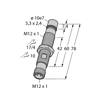 Индуктивный датчикдля высокого давления - BID1,5-G120-AP6-H1141