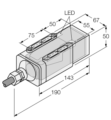 Индуктивный датчикДля подводного применения - NI35-CP40-VP4X2/S369-F 30M