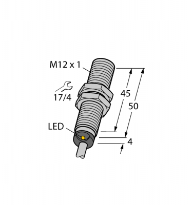 Индуктивный датчикс увеличенной дистанцией срабатывания - BI4-M12-AP6X 7M