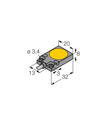 Индуктивный датчикс аналоговым выходом - BI7-Q08-LIU