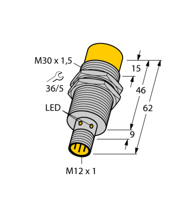 Индуктивный датчик - NI30U-M30-AP6X-H1141