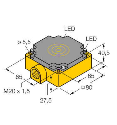 Индуктивный датчик - BI40-CP80-FZ3X2