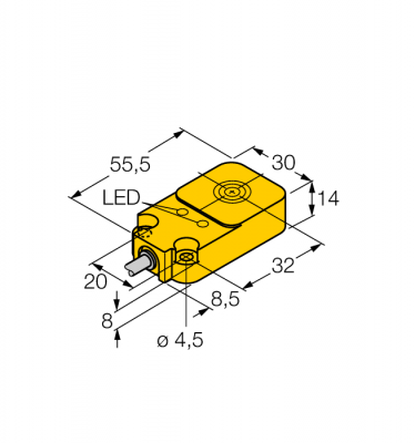Индуктивный датчикнечувствителен к внешним магнитным полям - BI10-Q14-ADZ32X2/S34