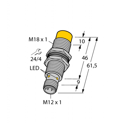 Индуктивный датчик - NI15U-M18M-VP44X-H1141