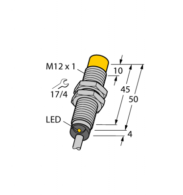 Индуктивный датчик - NI10U-M12-AP6X