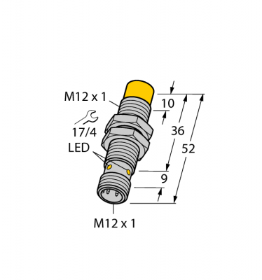 Индуктивный датчик - NI8U-M12-AP6X-H1141