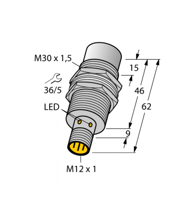 Индуктивный датчик - NI30U-MT30-AP6X-H1141