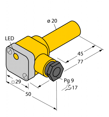 Индуктивный датчик - NI10-K20SK-AZ3X