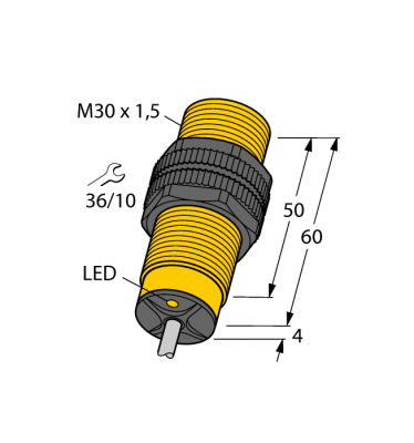 Индуктивный датчикс расширенным диапазоном температуры - BI10-S30-AZ3X/S97