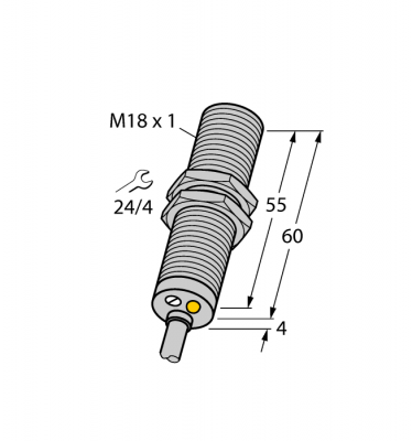 Индуктивный датчикс аналоговым и переключающим выходом - BI8-M18-LUAP6X