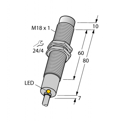 Индуктивный датчикс расширенным диапазоном температуры - NI8-M18-AP6X/S120