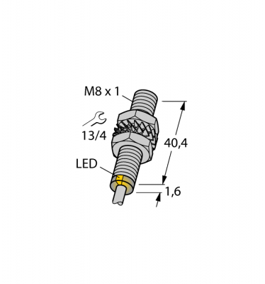 Индуктивный датчикс увеличенной дистанцией срабатывания - BI2-EG08-AG41X