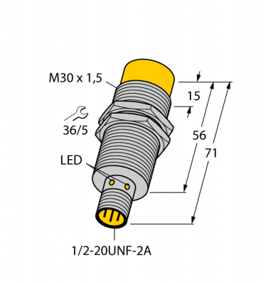 Индуктивный датчик - NI20U-G30-ADZ30X2-B3131