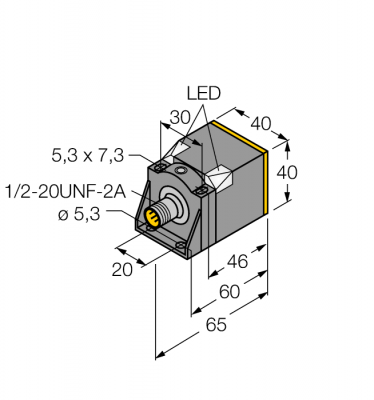 Индуктивный датчик - NI25U-CK40-ADZ30X2-B3131