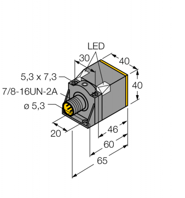 Индуктивный датчик - NI25U-CK40-ADZ30X2-B1131