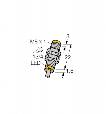 Индуктивный датчик - NI3-EG08K-AP6X