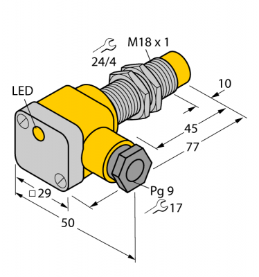 Индуктивный датчик - NI10-G18SK-AN6X