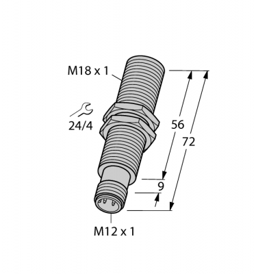 Индуктивный датчикс аналоговым выходом - BI5-M18E-LIU-H1141