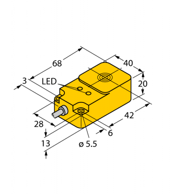 Индуктивный датчик - NI25-Q20-AP6X2