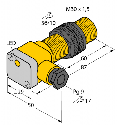 Индуктивный датчик - NI15-P30SK-AP6X