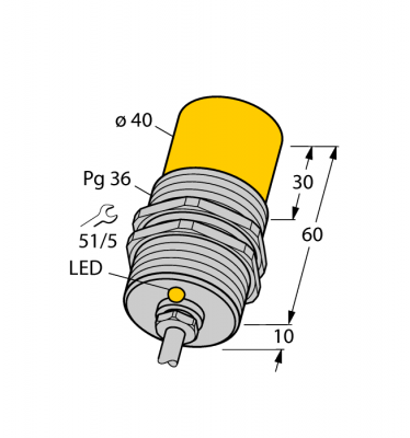 Индуктивный датчик - NI25-G47-AP4X