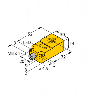 Индуктивный датчик - NI20-Q14-AP6X2-V1131