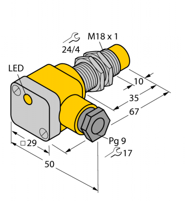 Индуктивный датчик - NI10-EG18SK-Y1X