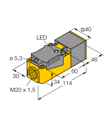 Индуктивный датчик - NI20-CP40-AD4X