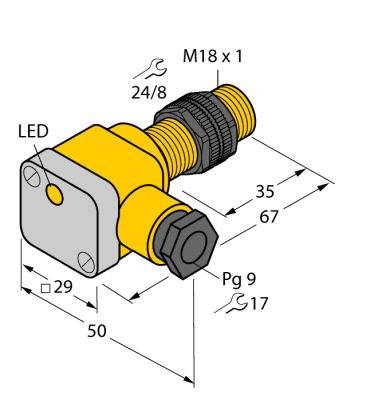 Индуктивный датчик - NI10-P18SK-Y1X