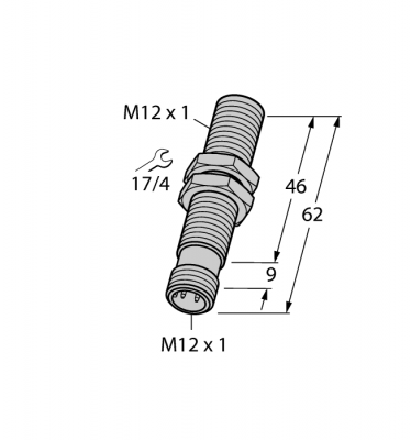 Индуктивный датчикс аналоговым выходом - BI2-M12-LIU-H1141