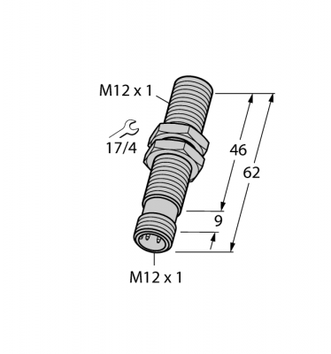 Индуктивный датчикс аналоговым выходом - BI4-M12-LIU-H1141
