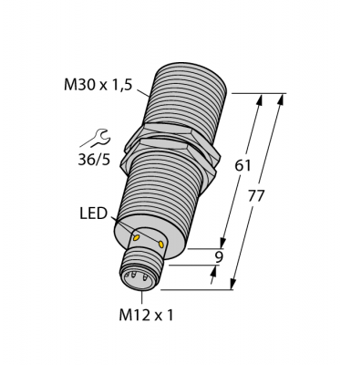 Индуктивный датчикс селективными характеристиками - BI10NF-EM30HE-AN6X2-H1141