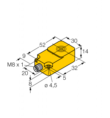Индуктивный датчикс аналоговым выходом - BI10-Q14-LIU-V1141