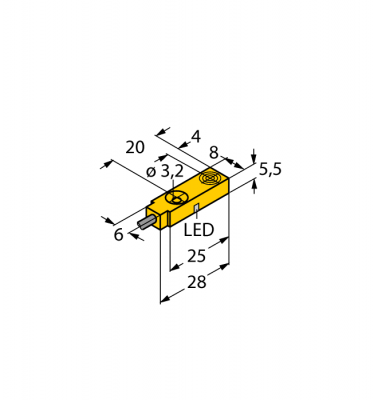 Индуктивный датчик - NI3.5-Q5.5-AP6X