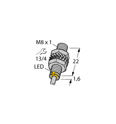 Индуктивный датчикс увеличенной дистанцией срабатывания - BI2-EG08K-AP6X