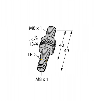 Индуктивный датчикс увеличенной дистанцией срабатывания - BI2-EG08-AP6X-V1131