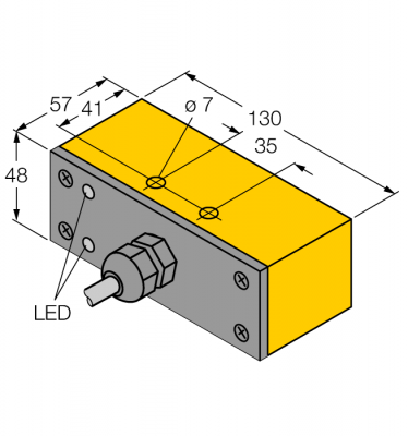 Индуктивный датчик - NI30-Q130-ADZ30X2