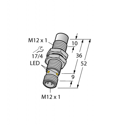 Индуктивный датчикдля пищевой индустрии - NI10U-EM12WD-AP6X-H1141